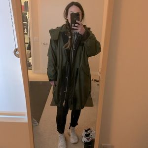 Zara Green Raincoat